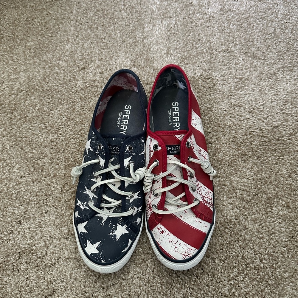 Super stylish Sperry Stars and Stripes Sneakers